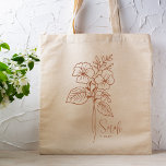 Personligens födelsemånadsblomma februari Rust Tygkasse<br><div class="desc">En vacker, modern botanisk bukett med violettblommor i en terra cotta-rost färg representerar februari månads födelsemånad. Den perfekta presenten som visar din favoritperson hur mycket du bryr dig. Perfekt för tillfällen som födelsedagar, bästa vänner, Mors dag, brudgåva, maid of honor, ny mamma och så mycket mer! Enkel Personlig med ditt...</div>