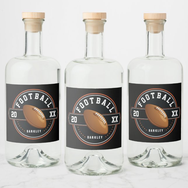 Personligens fotbollsdesign spritflaskor etikett (Flaskor)