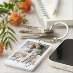 Personligens foto- och textfoto-kollage<br><div class="desc">Gör en Personlig av nyckelkedjan Fotokeepsaki från Ricaso - lägg till egna foton och text - fotokollage keepsakpresenter</div>