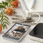 Personligens foto- och textfoto-kollage<br><div class="desc">Gör en Personlig av nyckelkedjan Fotokeepsaki från Ricaso - lägg till egna foton och text - fotokollage keepsakpresenter</div>