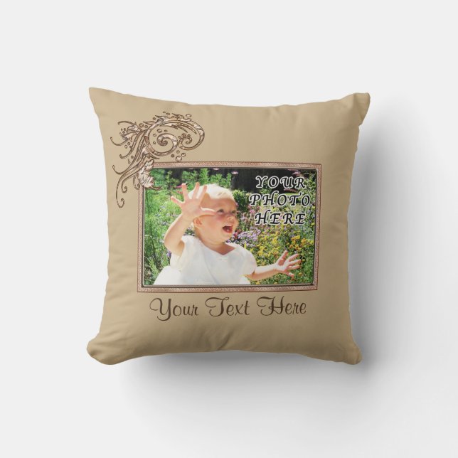 Personligens foto Pillows DITT FOTO and TEXT Kudde (Framsida)