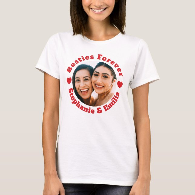 Personligens fotobästa vänner T-shirt (Framsida)