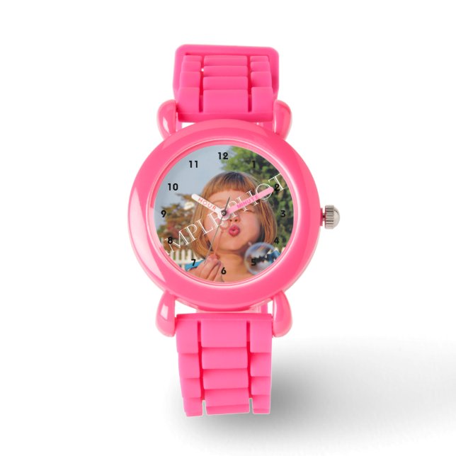 Personligens fotoklocka. Gör ditt eget! Armbandsur (Framsida)