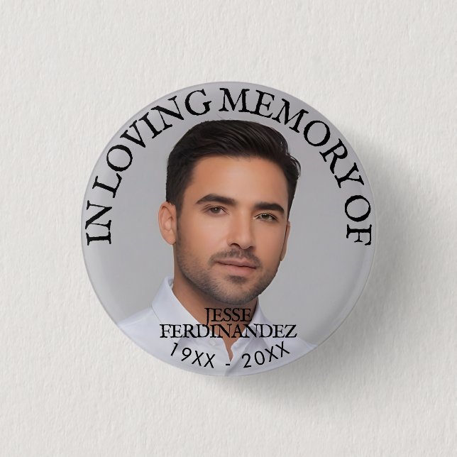 Personligens fotominnesbild knapp (Framsida)