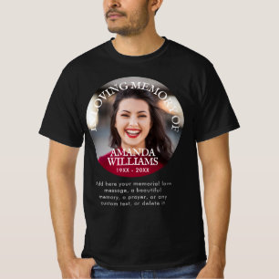 Personligens fotominnesbild t shirt