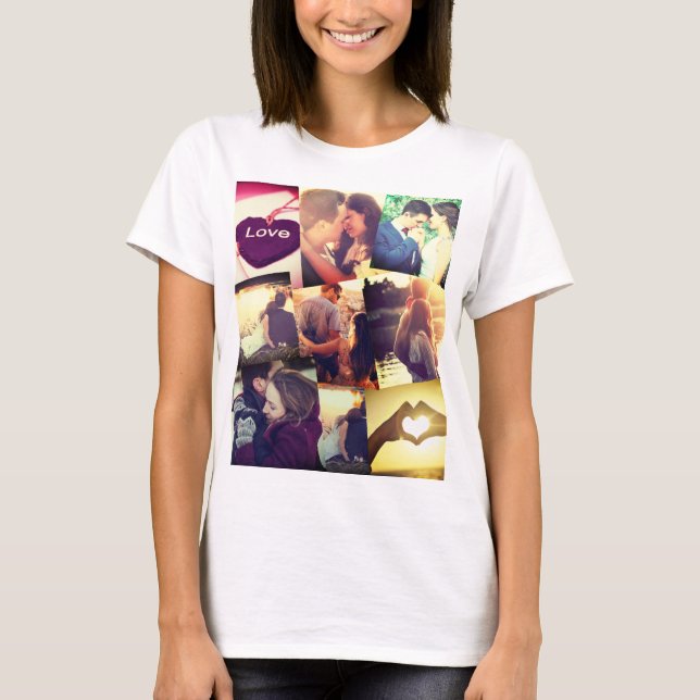 Personligens fotomontage t shirt (Framsida)