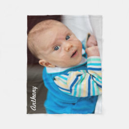 Personligens fotopapper med fotfoto fleecefilt