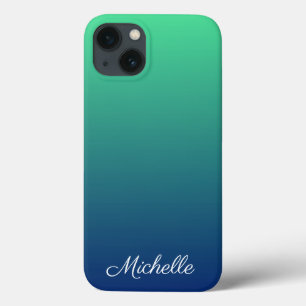 Personligens grönt och blå Fodral-Mate iPhone