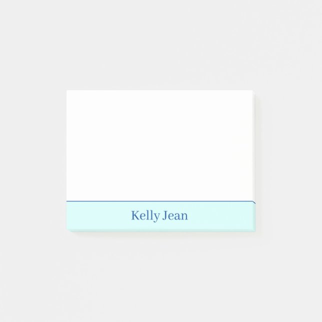 PERSONLIGENS grönt och vitanteckningar Post-it Block (Framsida)