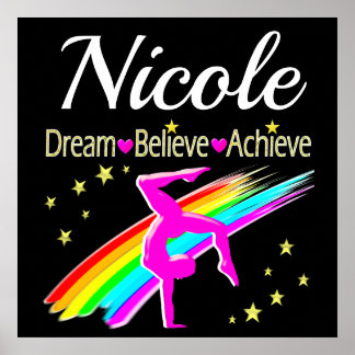 PERSONLIGENS GYMNASTICS GOALS DESIGN POSTER