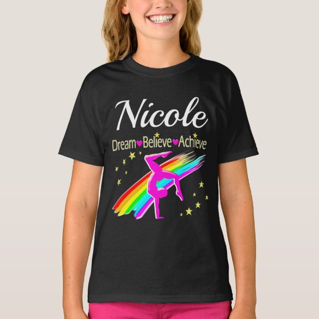 PERSONLIGENS GYMNASTICS GOALS DESIGN T SHIRT (Framsida)