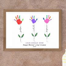 Personligens handavtrycksblomma Art 3-blomman namn
