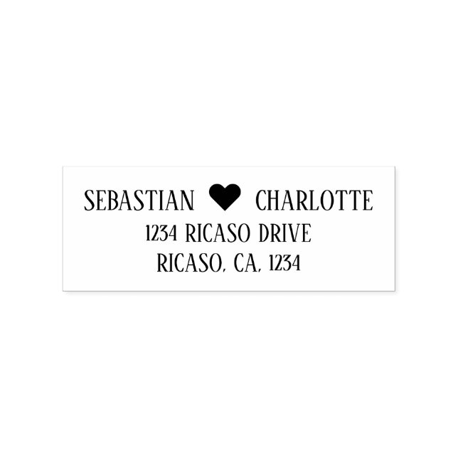 Personligens hjärtedetaljer stämpel (Tryck)