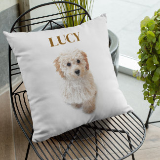 Personligens Hund - Anpassat namn och Pet-design Kudde