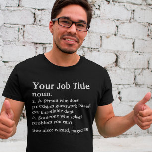 Personligens jobbnamnsdefinition för medarbetare t shirt