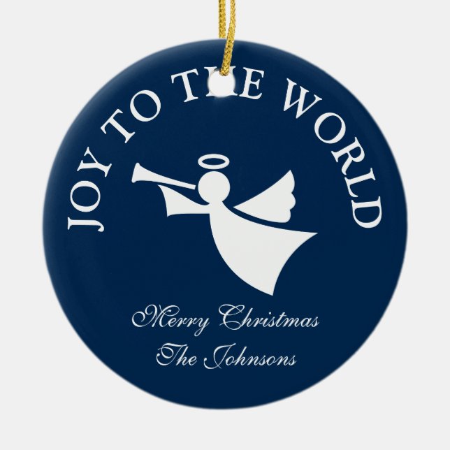 Personligens julängel träd ornament (Framsidan)