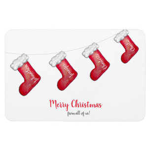 Personligens julklapp i familjen magnet