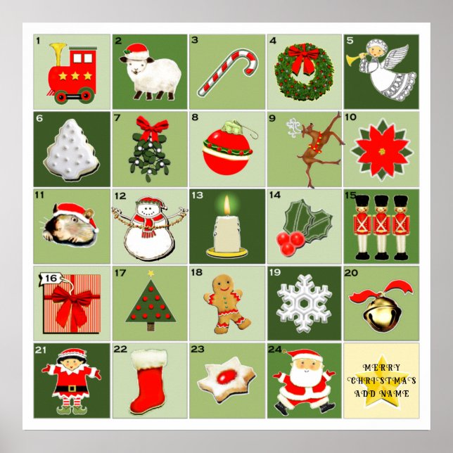 personligens julklapp poster (Framsidan)