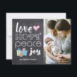 Personligens julkort för familjen Rustic<br><div class="desc">Vi presenterar "Chalkboard Charm", ett vackert designat kort för rustik och elegant som fångar julhelgens innersta väsen. Det här kortet är perfekten för att skicka ditt festliga hälsning och kombinera värmen i familjeminnen med helgdagarnas glädje. Kortet har en fantastisk bakgrund i kretskortet och ge det ett strålande men sofistikerat utseende....</div>