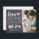 Personligens julkort för familjen Rustic<br><div class="desc">Vi presenterar "Chalkboard Charm", ett vackert designat kort för rustik och elegant som fångar julhelgens innersta väsen. Det här kortet är perfekten för att skicka ditt festliga hälsning och kombinera värmen i familjeminnen med helgdagarnas glädje. Kortet har en fantastisk bakgrund i kretskortet och ge det ett strålande men sofistikerat utseende....</div>