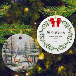 Personligens julprydnad, 2 sidor julgransprydnad keramik