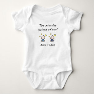 personligens karosseri för tvilling pojke, t shirt
