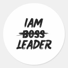 personligens klistermärke, ledare inte chef