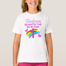 PERSONLIGENS KRISTNA 90:E BIRTHDAG-KONSTRUKTION T SHIRT