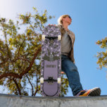 Personligens Lila, Grått Tecknad Fladdermus Mini Skateboard Bräda 18,5 Cm<br><div class="desc">Lägg till en namn eller annan text för att skapa din egen personlig-skateboard. Den här tavlan har en söt tecknad som illustrerar ett fladdermus mot en rökig färgad för lila som alla accentueras av en roligt fladdermöss och polka dots mönster.</div>