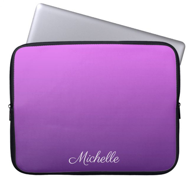 Personligens lila laptop fodral (Framsidan)