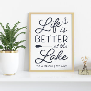 Personligens livslängd är bättre vid Sjö-utskrifte Poster