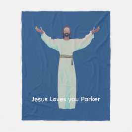 Personligens livsstorlek Jesus Blanket - Anpassa d Fleecefilt