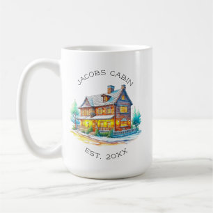 Personligens logg Cabin-jul Kaffemugg