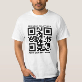 Personligens logotyp och QR-kod T Shirt