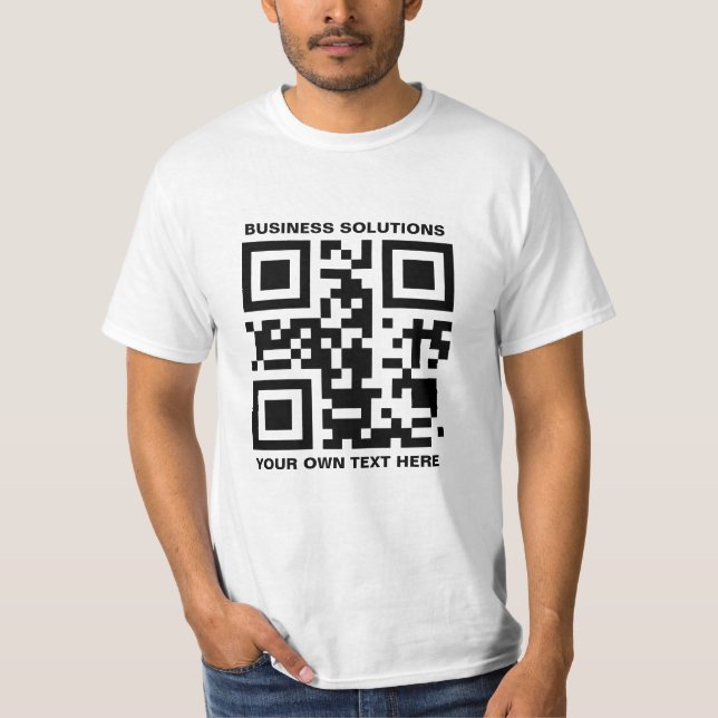 Personligens logotyp och QR-kod T Shirt (Framsida)