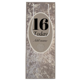 Personligens lyxsammetsfödelsedagspressepåse 16:e