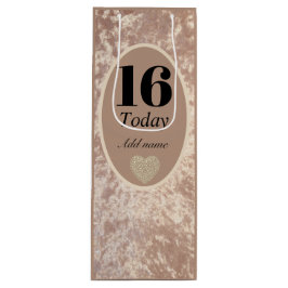 Personligens lyxsammetsfödelsedagspressepåse 16:e