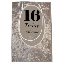 Personligens lyxsammetsfödelsedagspressepåse 16:e