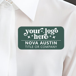 Personligens medarbetare Namn bricka med Logotyp Namnbricka