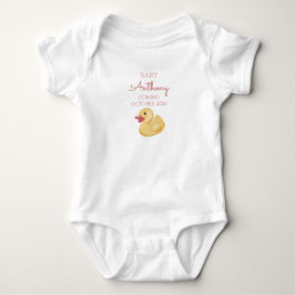 Personligens meddelande om efternamn Baby Anka Red T Shirt
