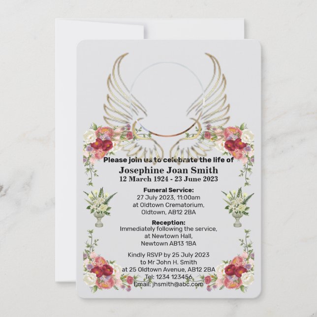 Personligens minimalistiska fotoutbjudande inbjuda inbjudningar (Framsida)