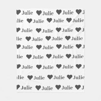 Personligens minimalistiska hjärtsvikt fleecefilt