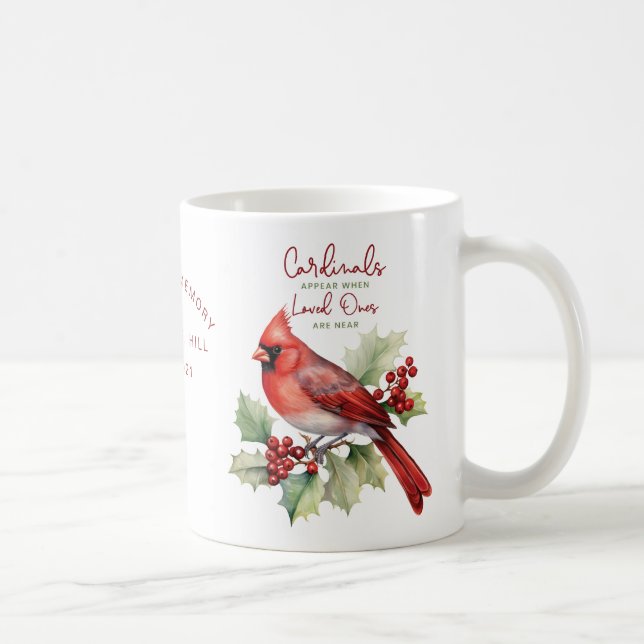 Personligens minneskardinaler visas kaffemugg (Höger)