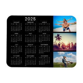 Personligens minnesvärda fotokollage 2023-kalender magnet
