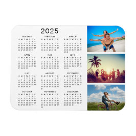 Personligens minnesvärda fotokollage 2023-kalender magnet