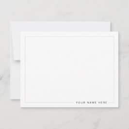 Personligens moderna platta anteckningskort