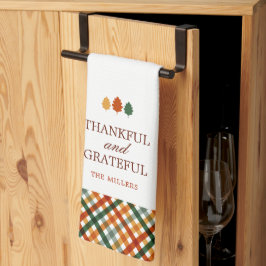 Personligens moderna tacksamma tacksamma Thanksgiv Kökshandduk