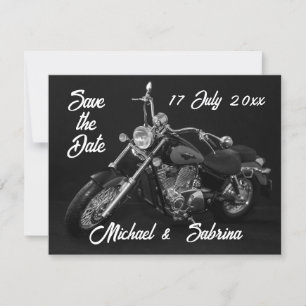 Personligens motorcykel Spara datum Meddelande