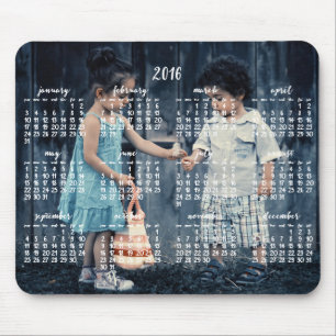Personligens musknappkalender 2016 musmatta