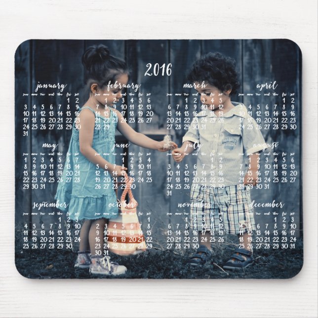 Personligens musknappkalender 2016 musmatta (Framsidan)